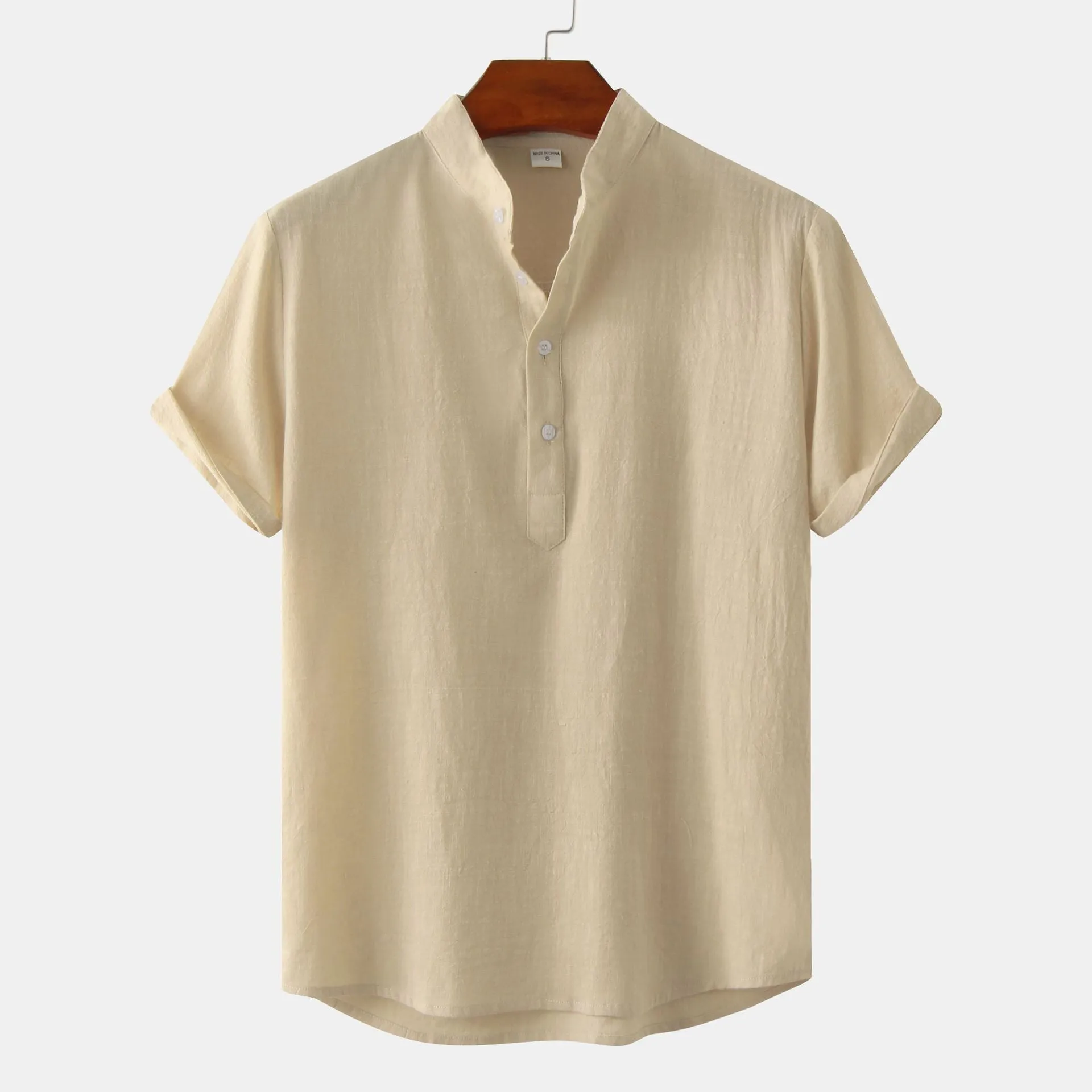 Men's casual short sleeve pullover shirt with floral print, available in multiple colours, sizes S to 2XL