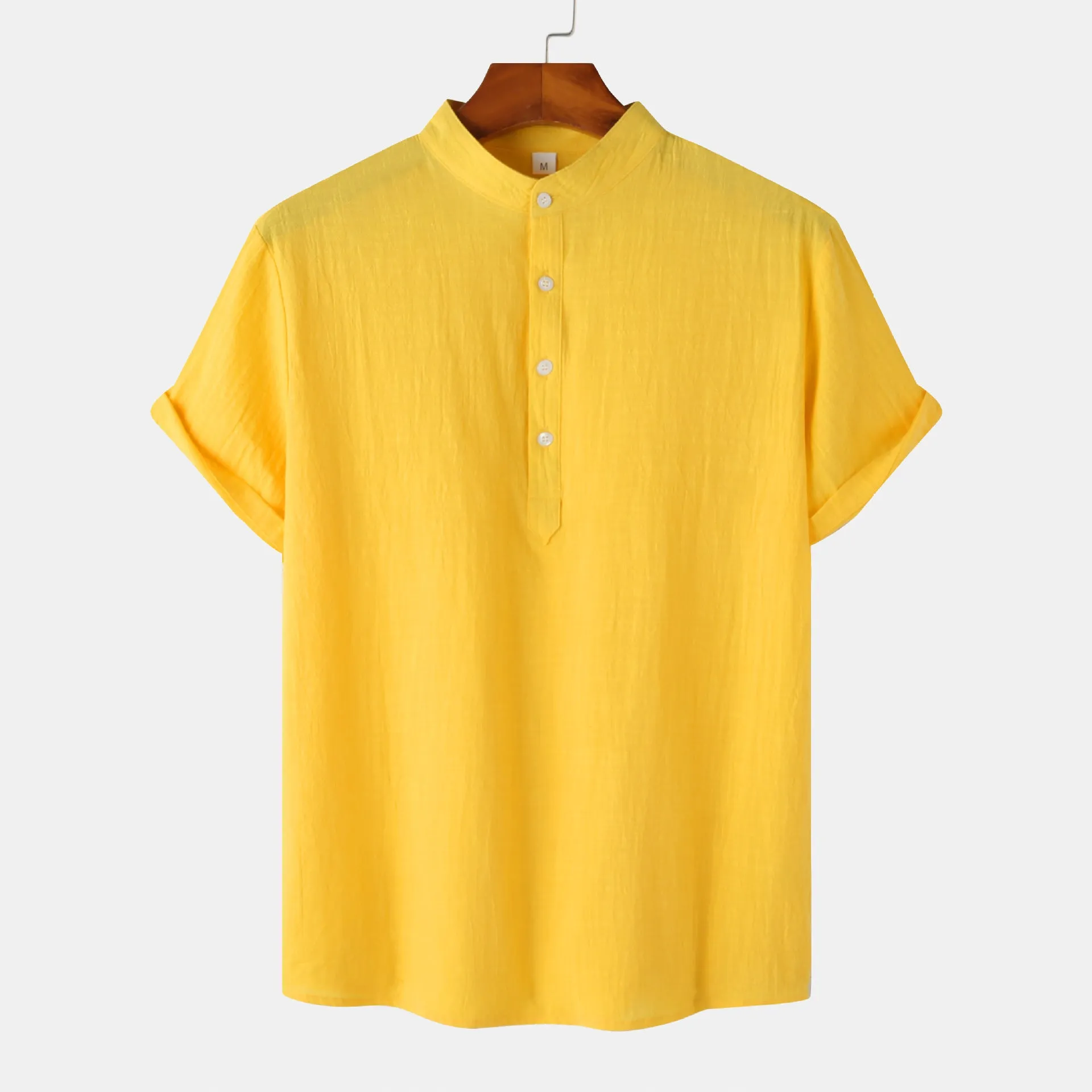 Men's casual short sleeve pullover shirt with floral print, available in multiple colours, sizes S to 2XL