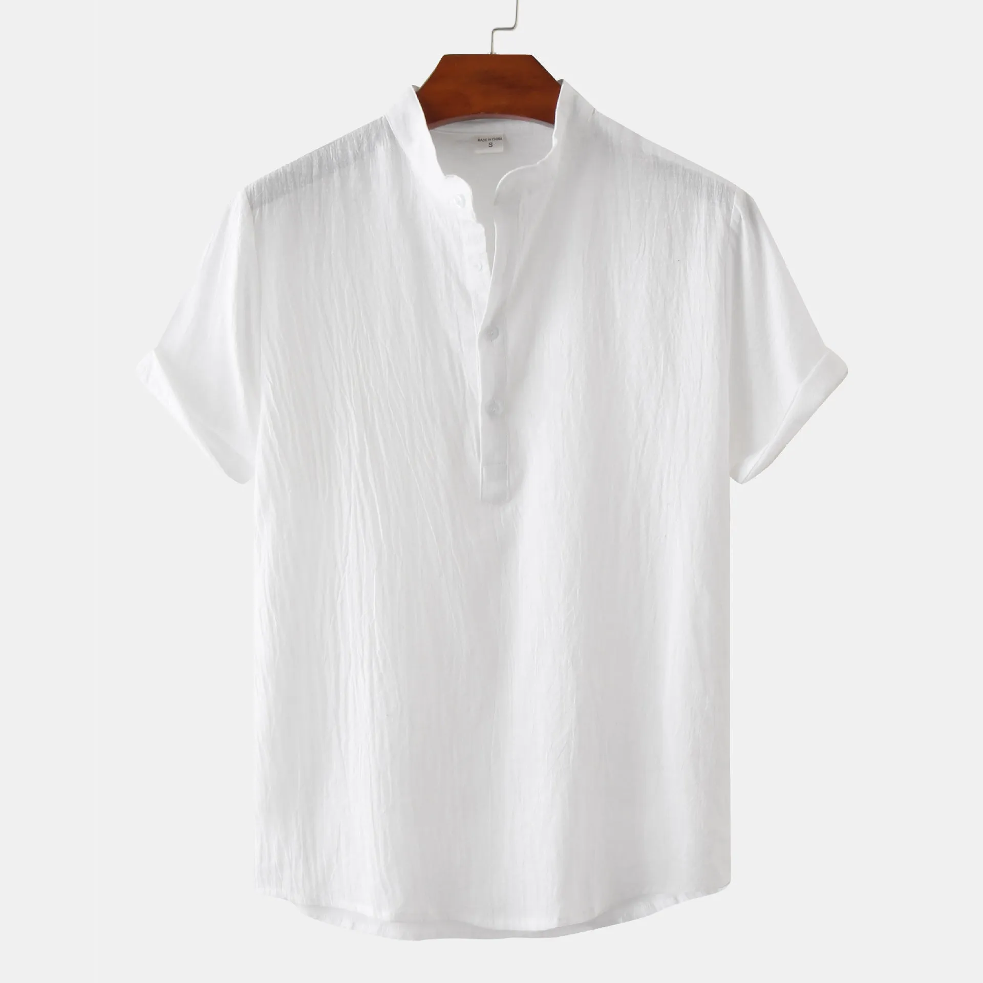 Men's casual short sleeve pullover shirt with floral print, available in multiple colours, sizes S to 2XL