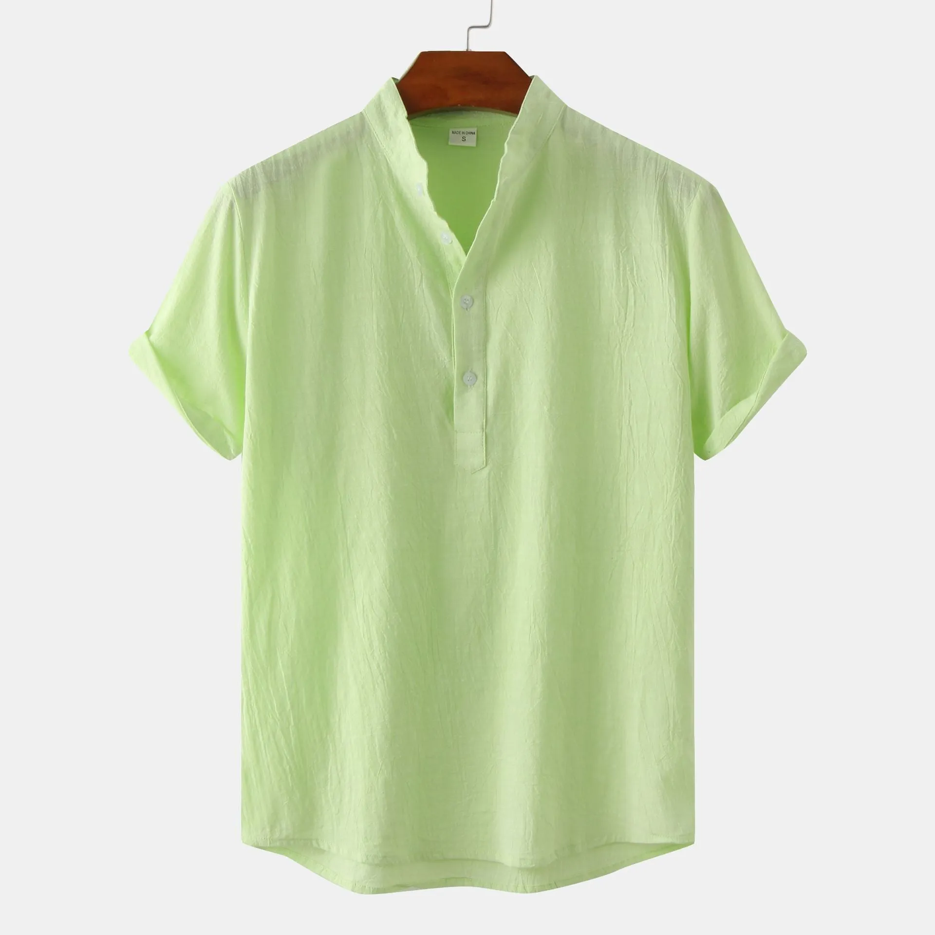 Men's casual short sleeve pullover shirt with floral print, available in multiple colours, sizes S to 2XL
