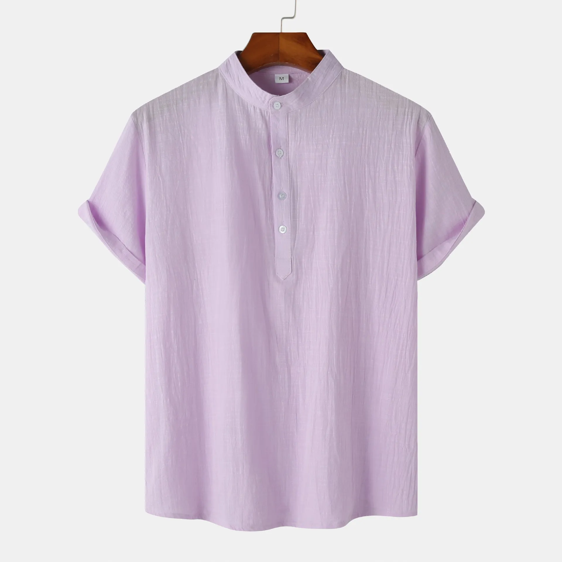 Men's casual short sleeve pullover shirt with floral print, available in multiple colours, sizes S to 2XL