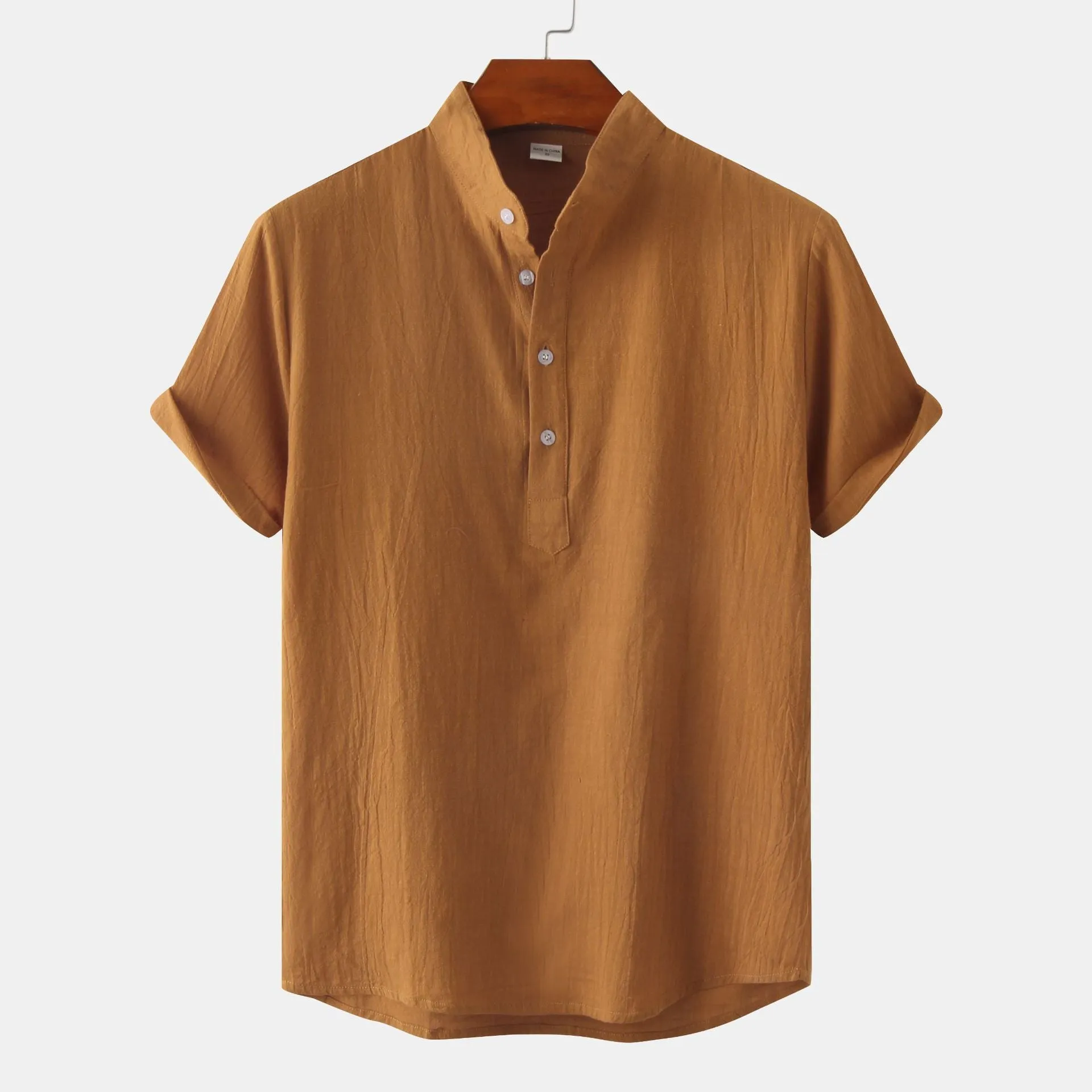 Men's casual short sleeve pullover shirt with floral print, available in multiple colours, sizes S to 2XL