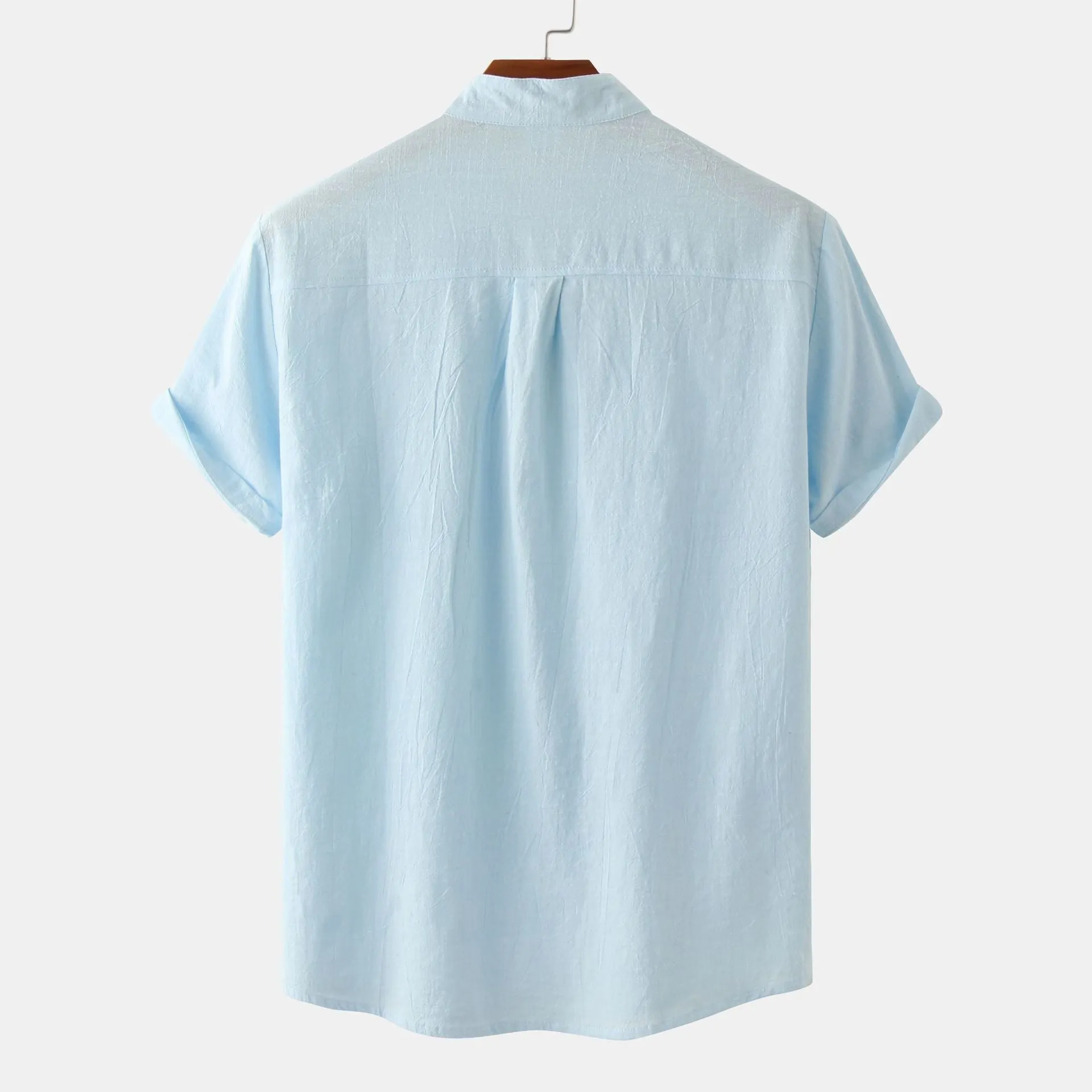 Men's casual short sleeve pullover shirt with floral print, available in multiple colours, sizes S to 2XL