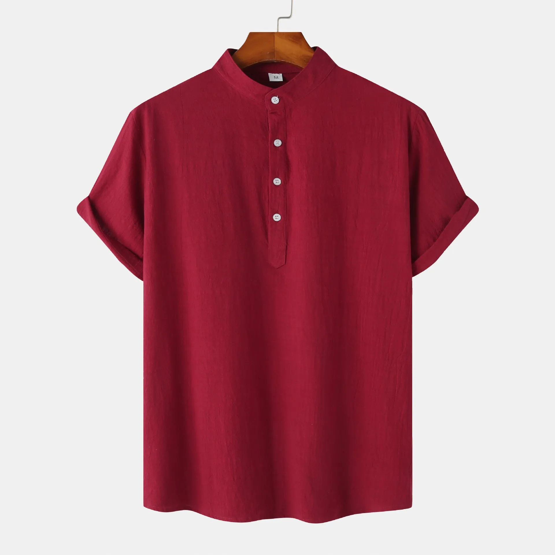 Men's casual short sleeve pullover shirt with floral print, available in multiple colours, sizes S to 2XL