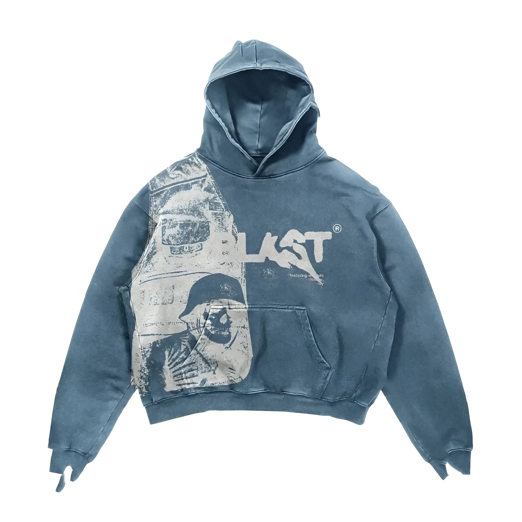 Retro Y2K hoodie cardigan with alphabet print, loose fit, zipper closure, and hooded collar in black