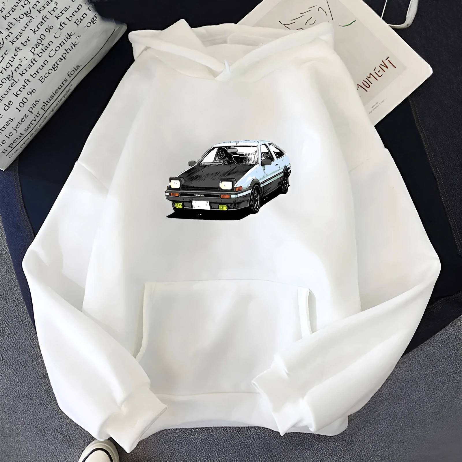 Fashion retro hoodie for men and women in metal silk fabric with three-quarter sleeves, available in multiple colours