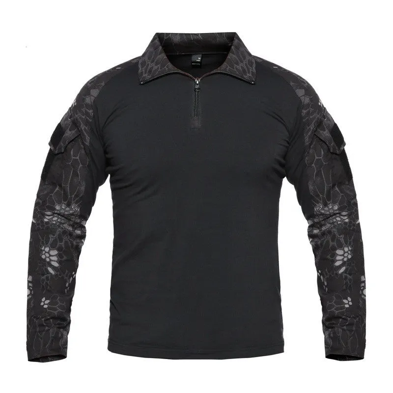 Frog tactical T-shirt polyester quick-drying breathable outdoor hiking running climbing top Army Green