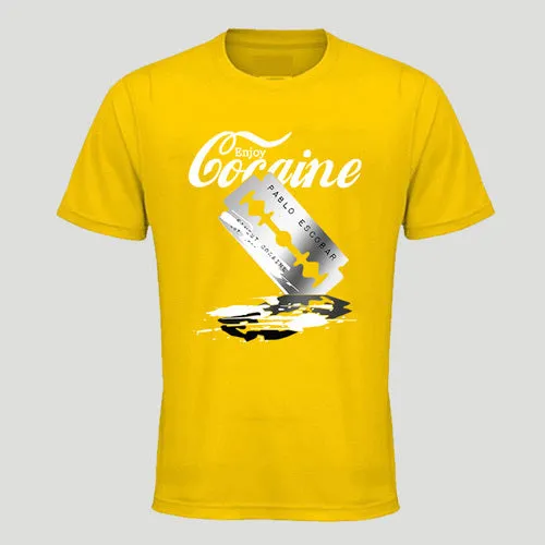 Men's super slim fit short sleeve T shirt with high collar in multiple colour options for casual wear