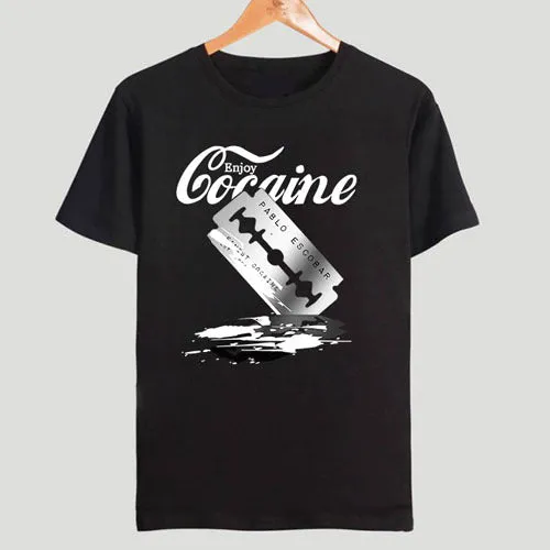 Men's super slim fit short sleeve T shirt with high collar in multiple colour options for casual wear