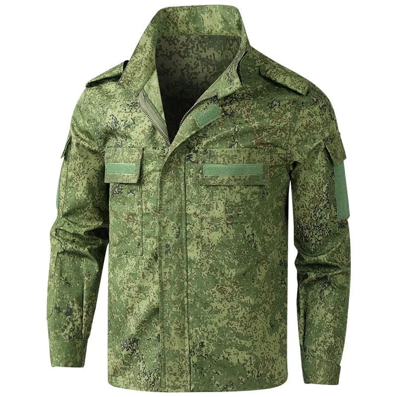 Men's new camouflage mesh work suit set including top and pants for construction site labour protection