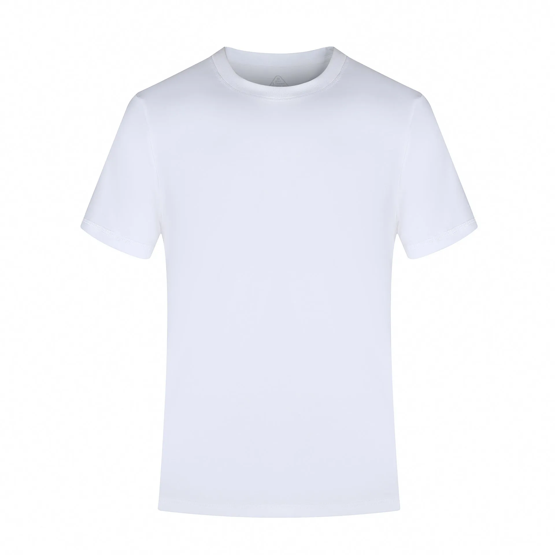 Men's solid colour long-staple cotton short-sleeve t-shirt in black, regular fit pullover style