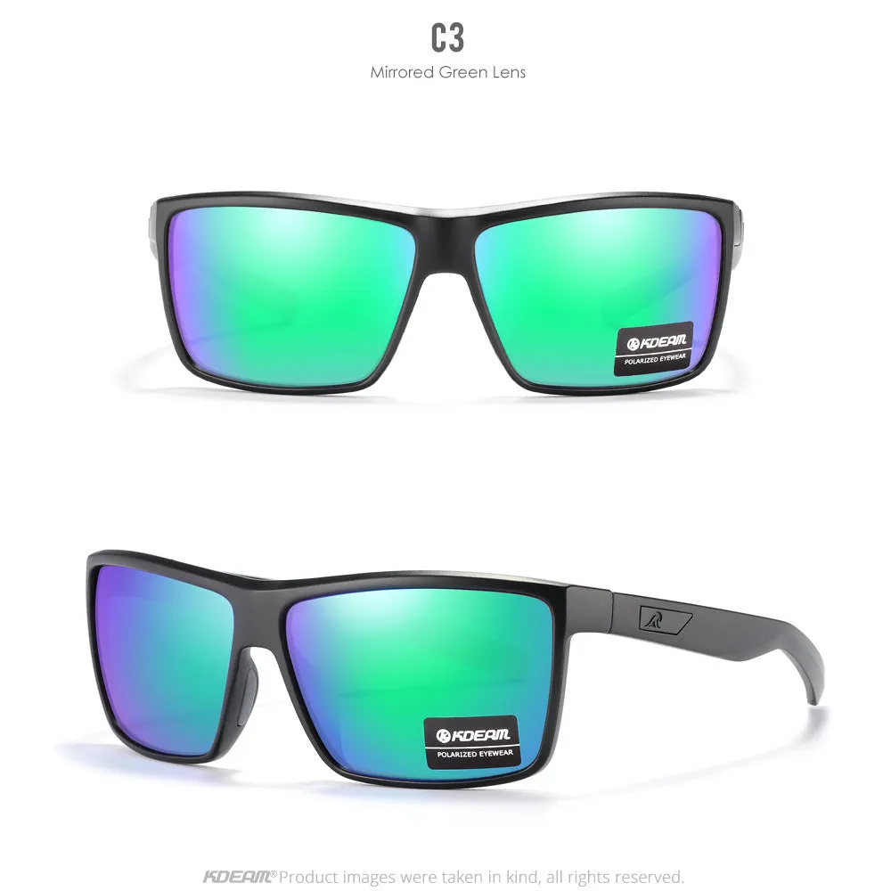 Sports fishing glasses with silicone nose pad in C1 colour, ring and quadrilateral design