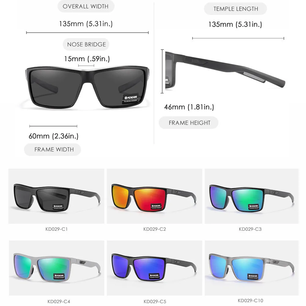 Sports fishing glasses with silicone nose pad in C1 colour, ring and quadrilateral design