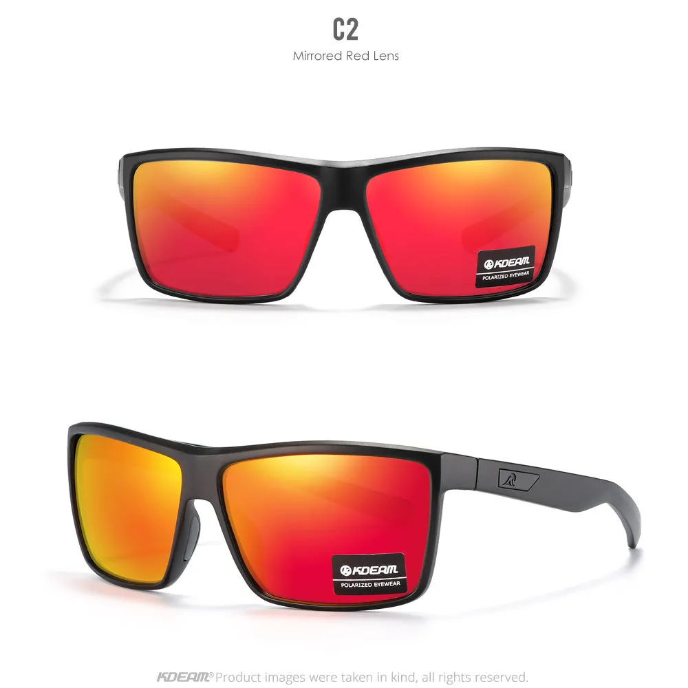Sports fishing glasses with silicone nose pad in C1 colour, ring and quadrilateral design