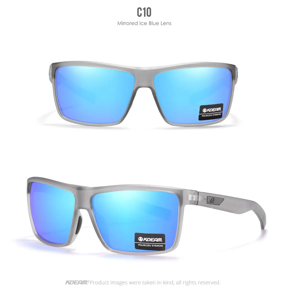 Sports fishing glasses with silicone nose pad in C1 colour, ring and quadrilateral design
