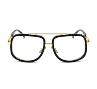 Retro vintage sunglasses with metal plastic frame in black grey colour for street shooting fashion