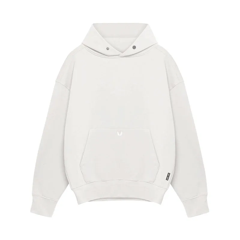 Men's cotton casual sports jacket pullover in loose fit, available in black, white, orange, gray, and rouge pink