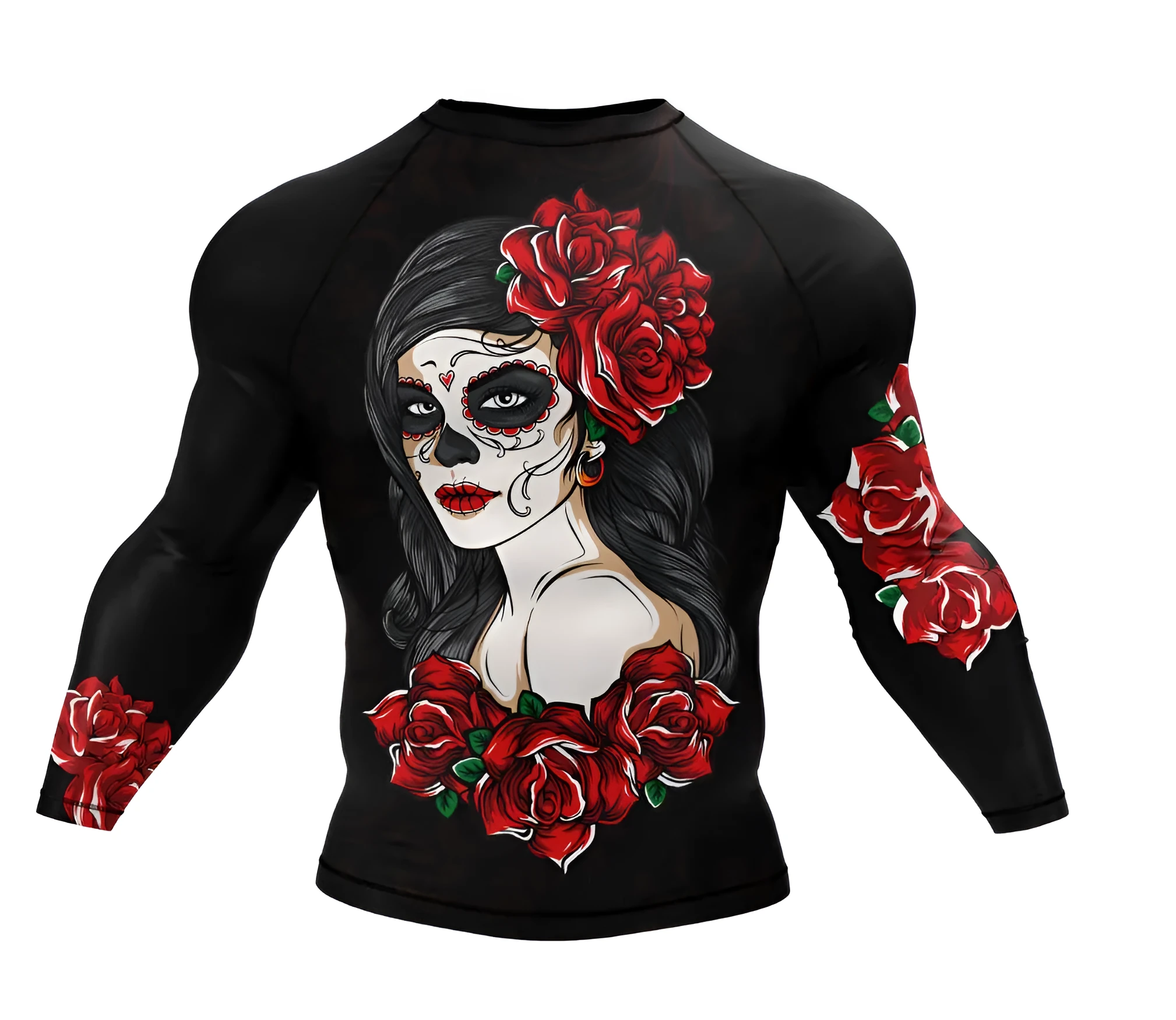 Dark Mystic rash guard by XMartial – compression fit top with stretch fabric for BJJ and MMA training