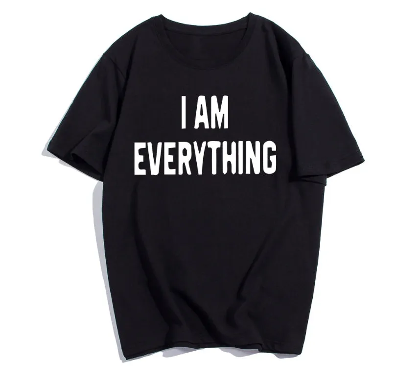 Matching couple cotton T-shirts in black and white with love proclamation text for Valentine's Day casual wear Asian sizes