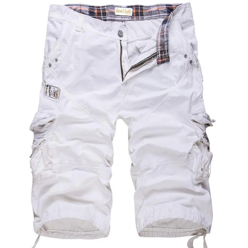 Men army cargo shorts in multiple colours with pocket storage for outdoor use