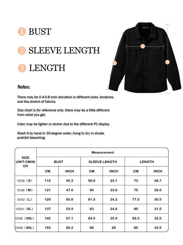 Men's brushed cotton blend cardigan shirt in solid colour, long sleeves, regular fit, available in black, khaki, army green, apricot, navy blue, light gray