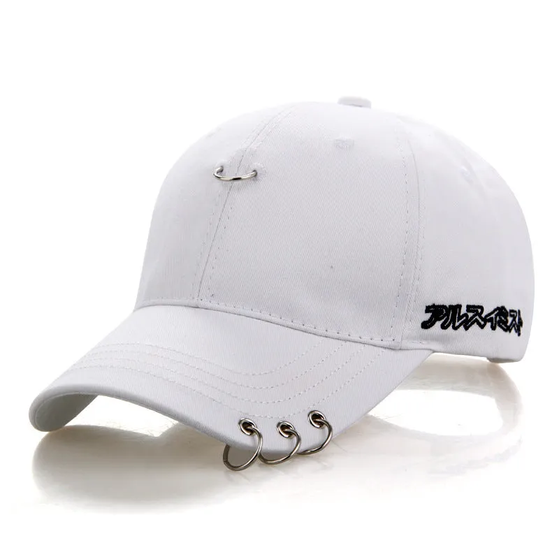 Korean summer baseball cap cotton duck tongue unisex sports fashion hat in black