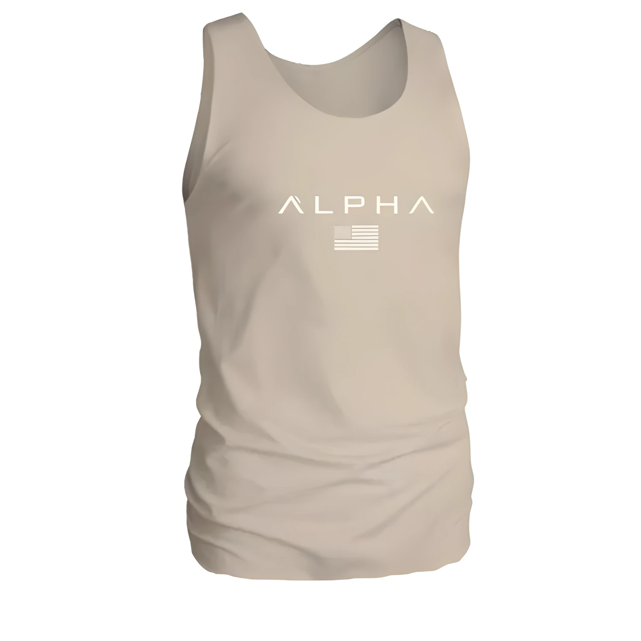 Men's cotton fitness tank, sleeveless with straight hem, available in multiple colours