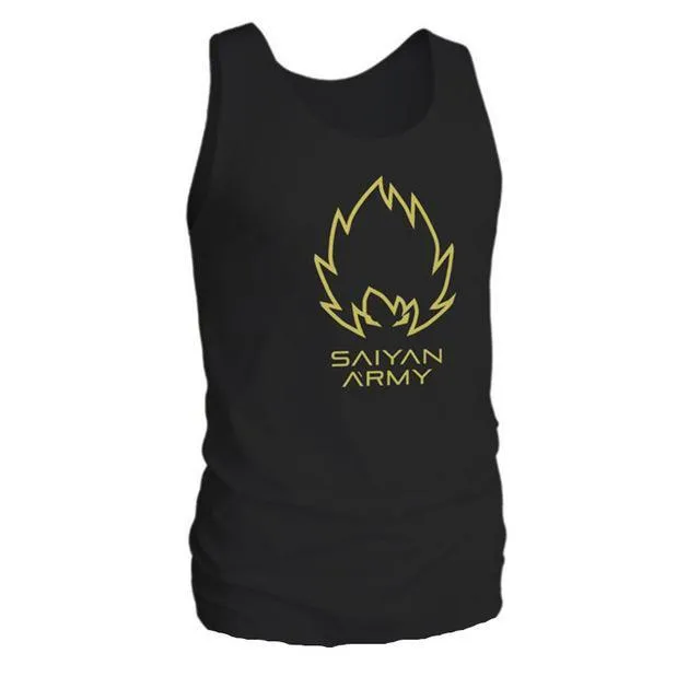 Men's cotton fitness tank, sleeveless with straight hem, available in multiple colours