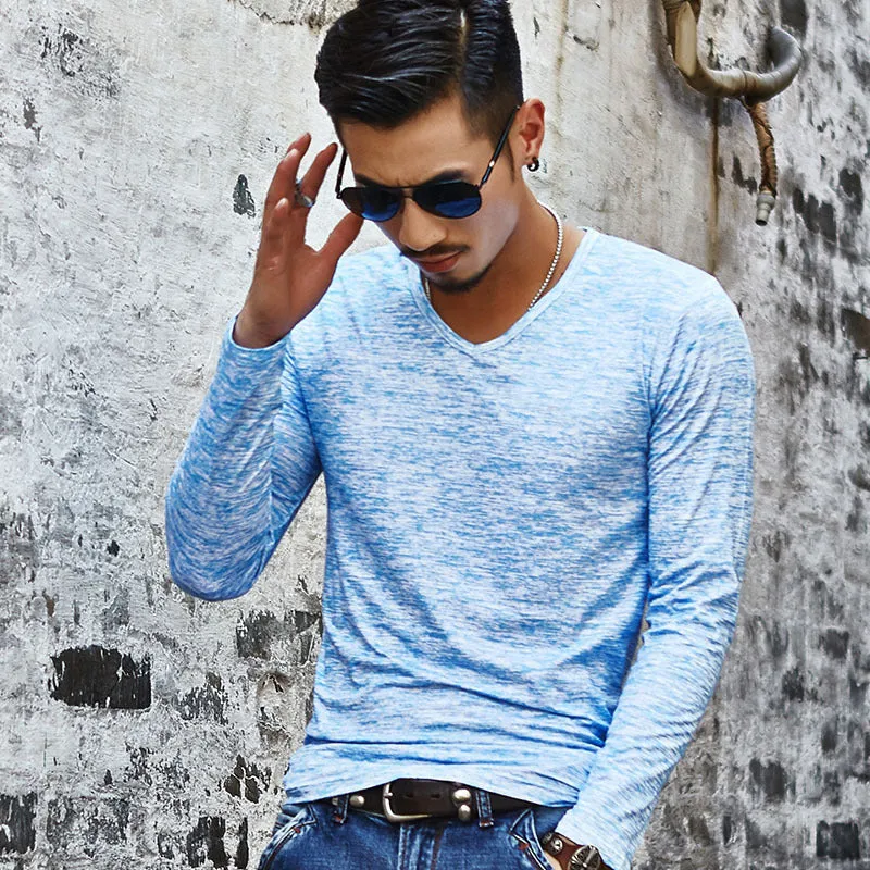 Men's long sleeved T-shirt in youth camouflage design, available in multiple colours and sizes