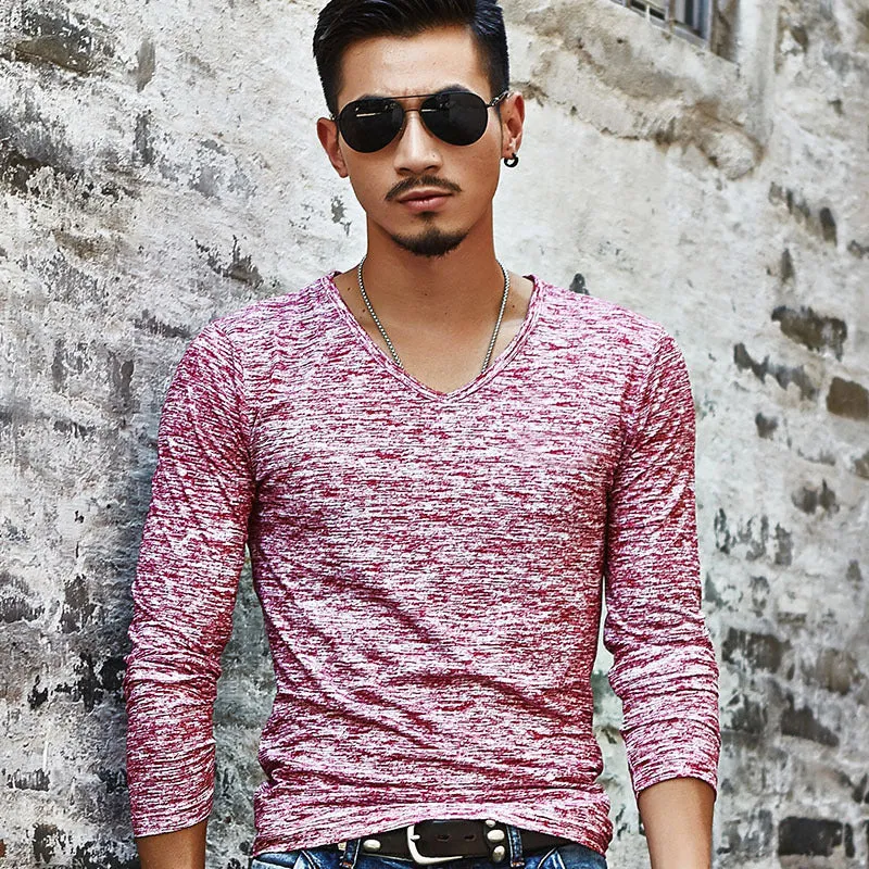 Men's long sleeved T-shirt in youth camouflage design, available in multiple colours and sizes