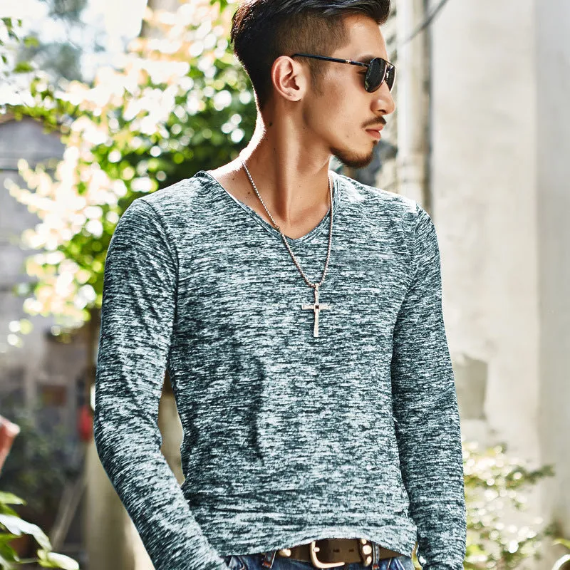 Men's long sleeved T-shirt in youth camouflage design, available in multiple colours and sizes