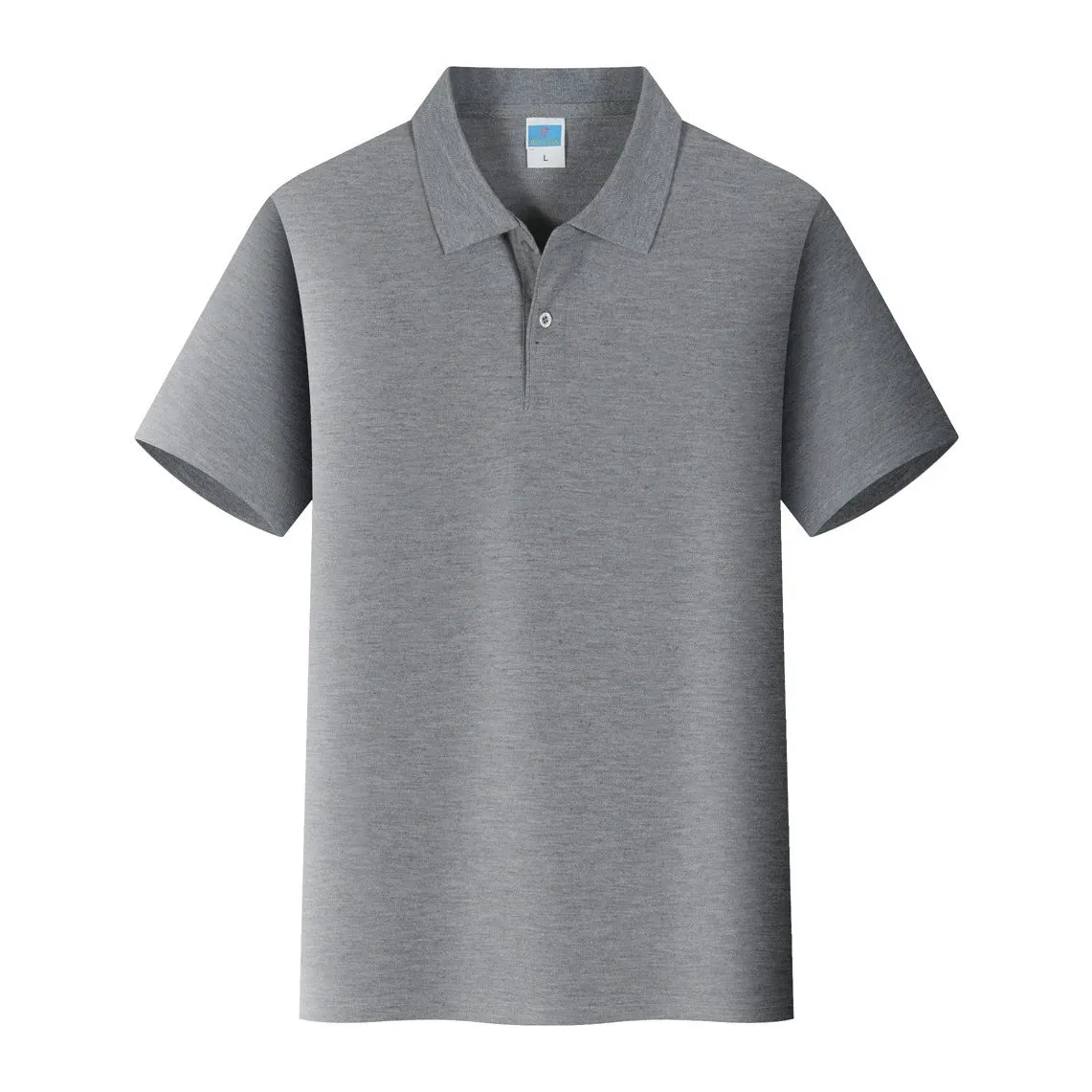 Straight cut short sleeve cotton polo shirt for work wear embroidery in multiple colours