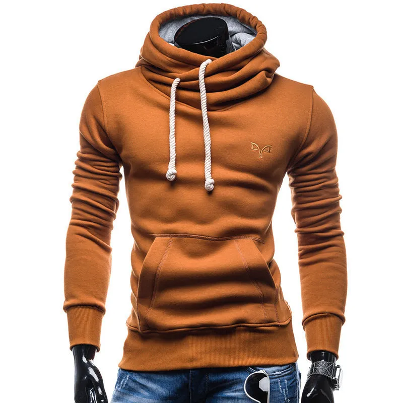Solid colour polyester sweatshirt with embroidery detail in dark grey – front view