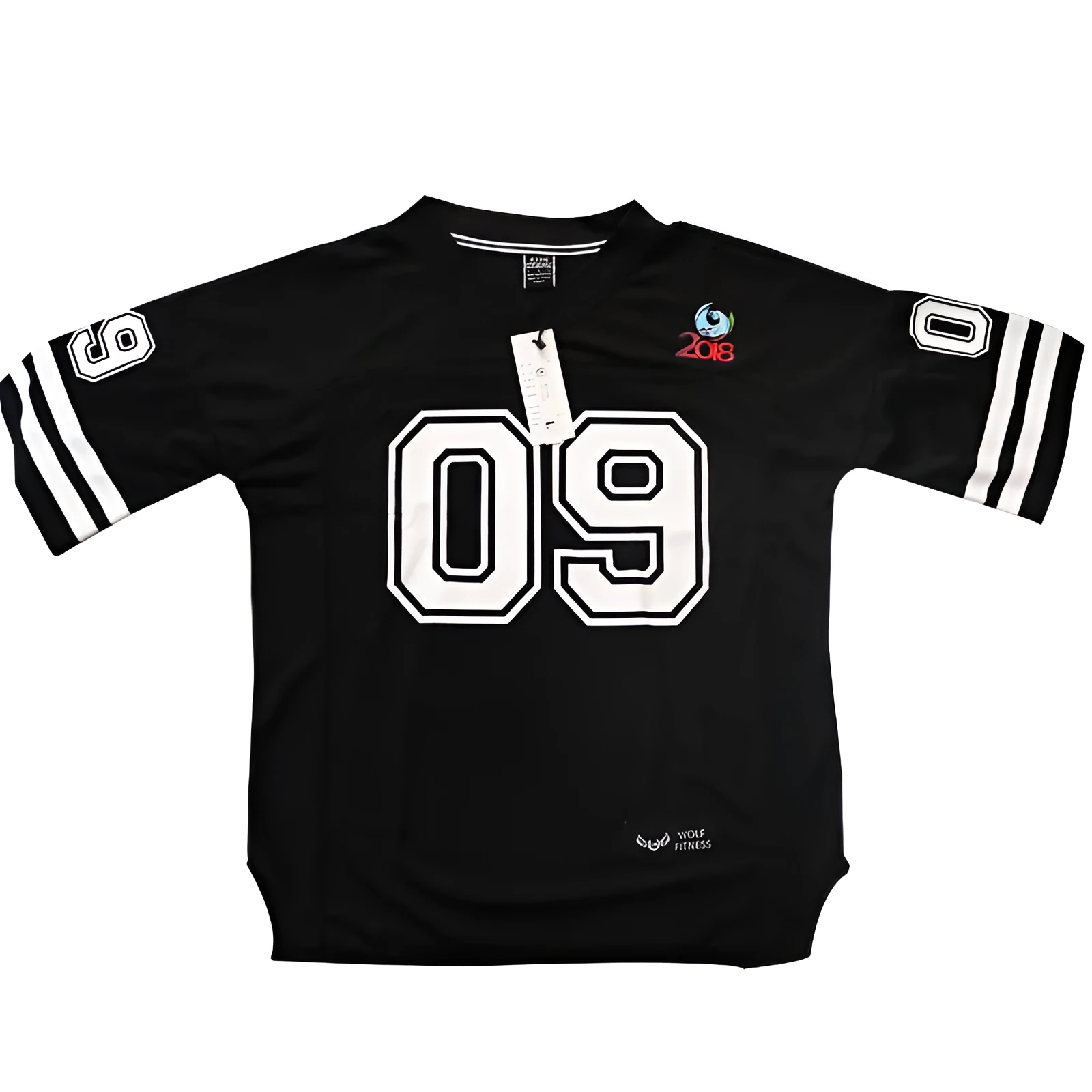 Oversized mesh t shirt for men in black with round neck and short sleeves