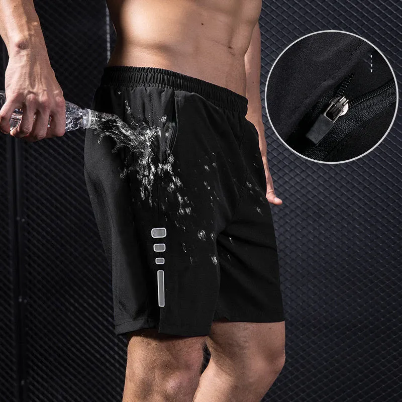 Men's sports shorts in 100% polyester fibre, available in multiple sizes and colours for casual and active wear.