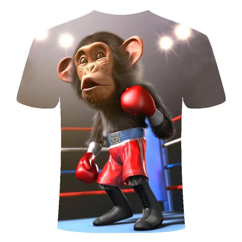 Face digital print T-shirt in polyester fibre, showing full-face graphic on front, available in multiple colours and sizes S-6XL
