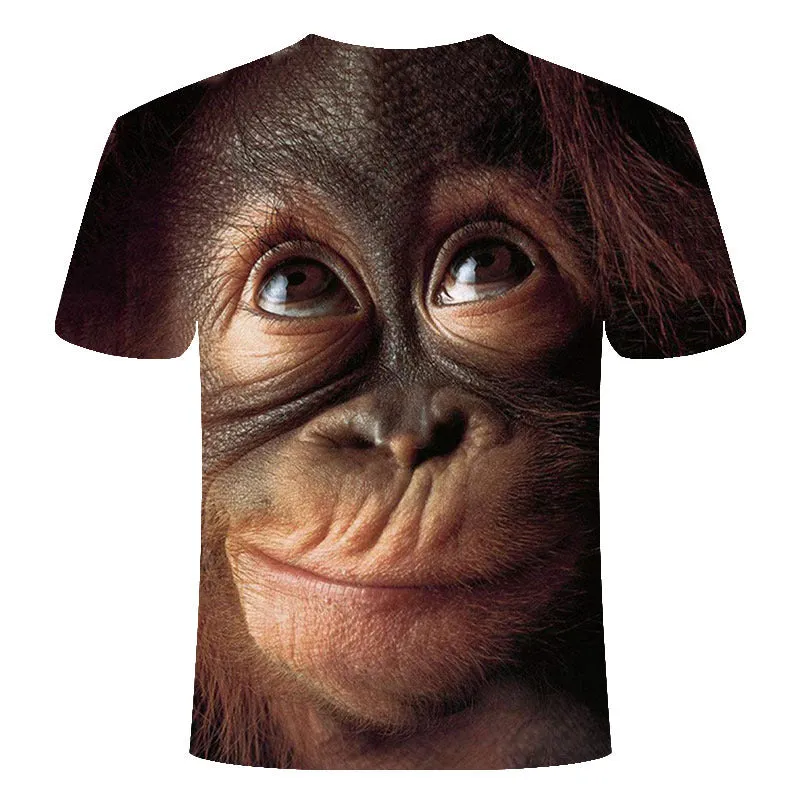 Face digital print T-shirt in polyester fibre, showing full-face graphic on front, available in multiple colours and sizes S-6XL