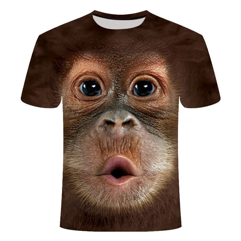Face digital print T-shirt in polyester fibre, showing full-face graphic on front, available in multiple colours and sizes S-6XL