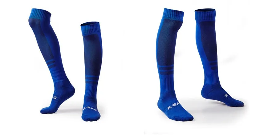 Cotton jacquard sports socks in multiple colours, thicker and absorbent, size L39-43 for adult football use