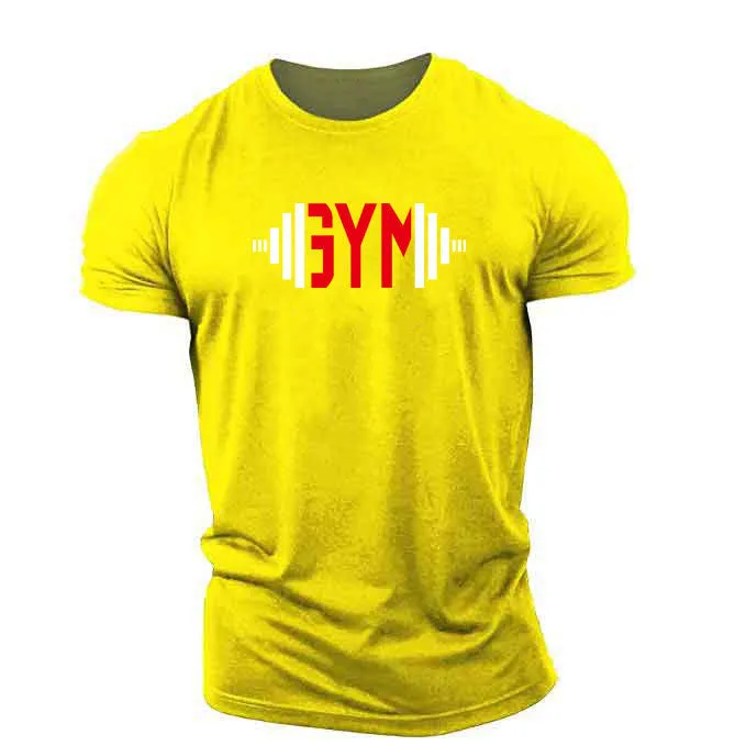 Men's loose fit printed short sleeve round neck T-shirt in [colour] on model, front view