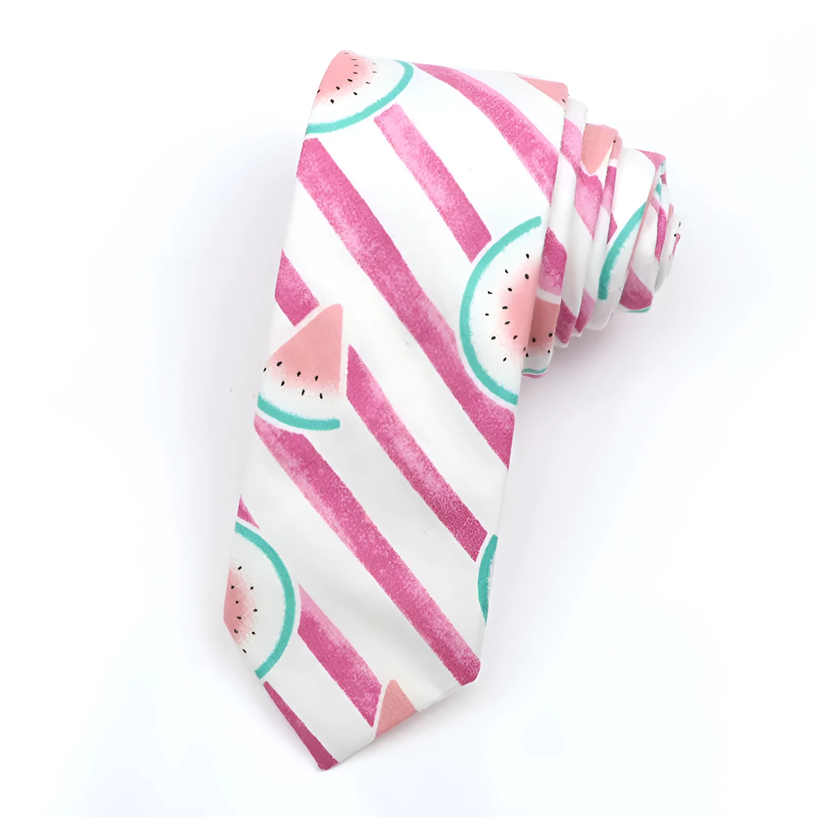 Korean style narrow men's cotton bow tie with cartoon pattern print in various colour options