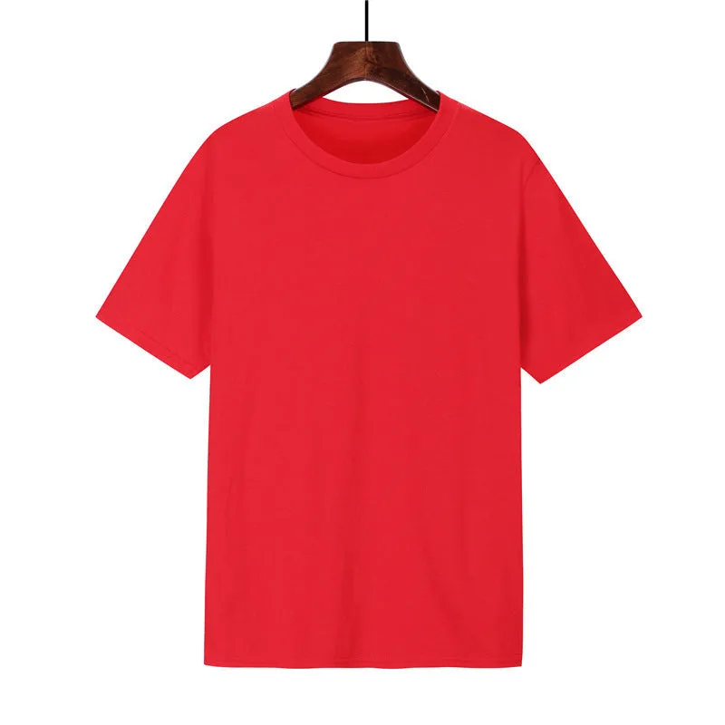 Men's black cotton T-shirt with short sleeves and loose fit design on mannequin