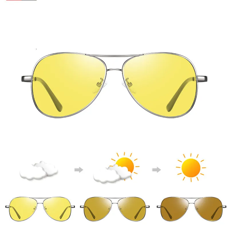 Polarised anti-UV driving sunglasses with black frame and grey film, adjustable fit for round and oval faces