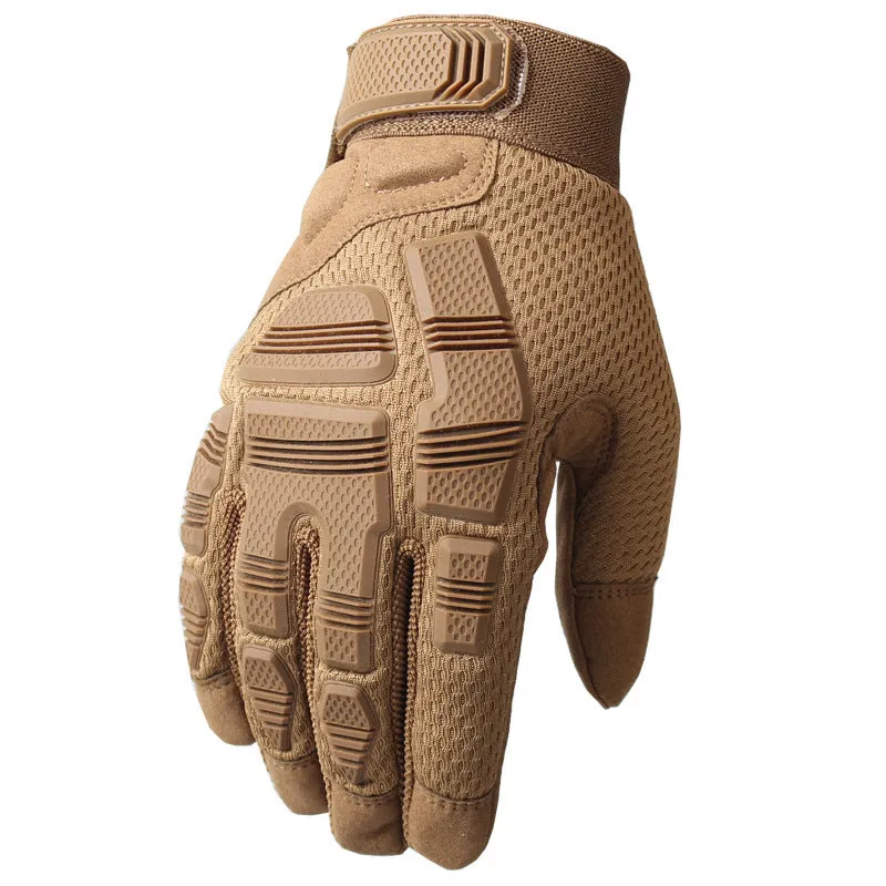Outdoor sports tactical gloves in nylon, available in black colour with mitten-style cut for camping and hiking