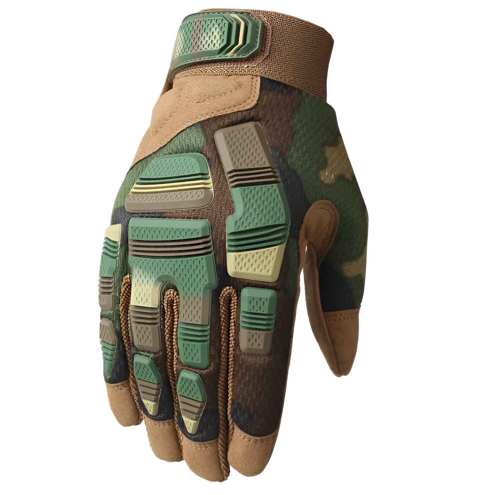 Outdoor sports tactical gloves in nylon, available in black colour with mitten-style cut for camping and hiking