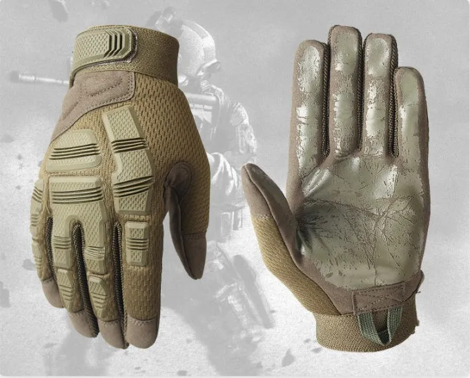 Outdoor sports tactical gloves in nylon, available in black colour with mitten-style cut for camping and hiking