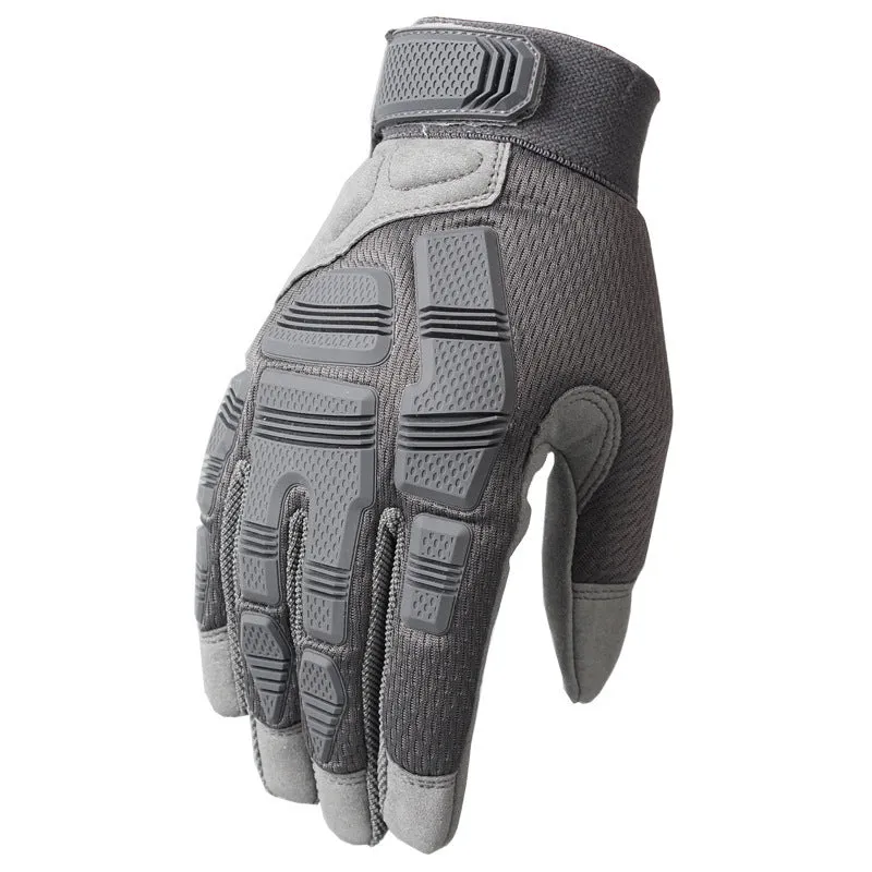 Outdoor sports tactical gloves in nylon, available in black colour with mitten-style cut for camping and hiking