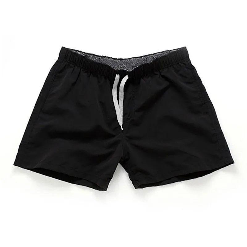 Men's straight leg beach shorts in multiple colours including fluorescent yellow for surfing
