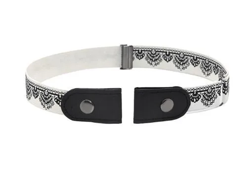 Imitation leather belt with square alloy buckle and car suture stitching on neutral background