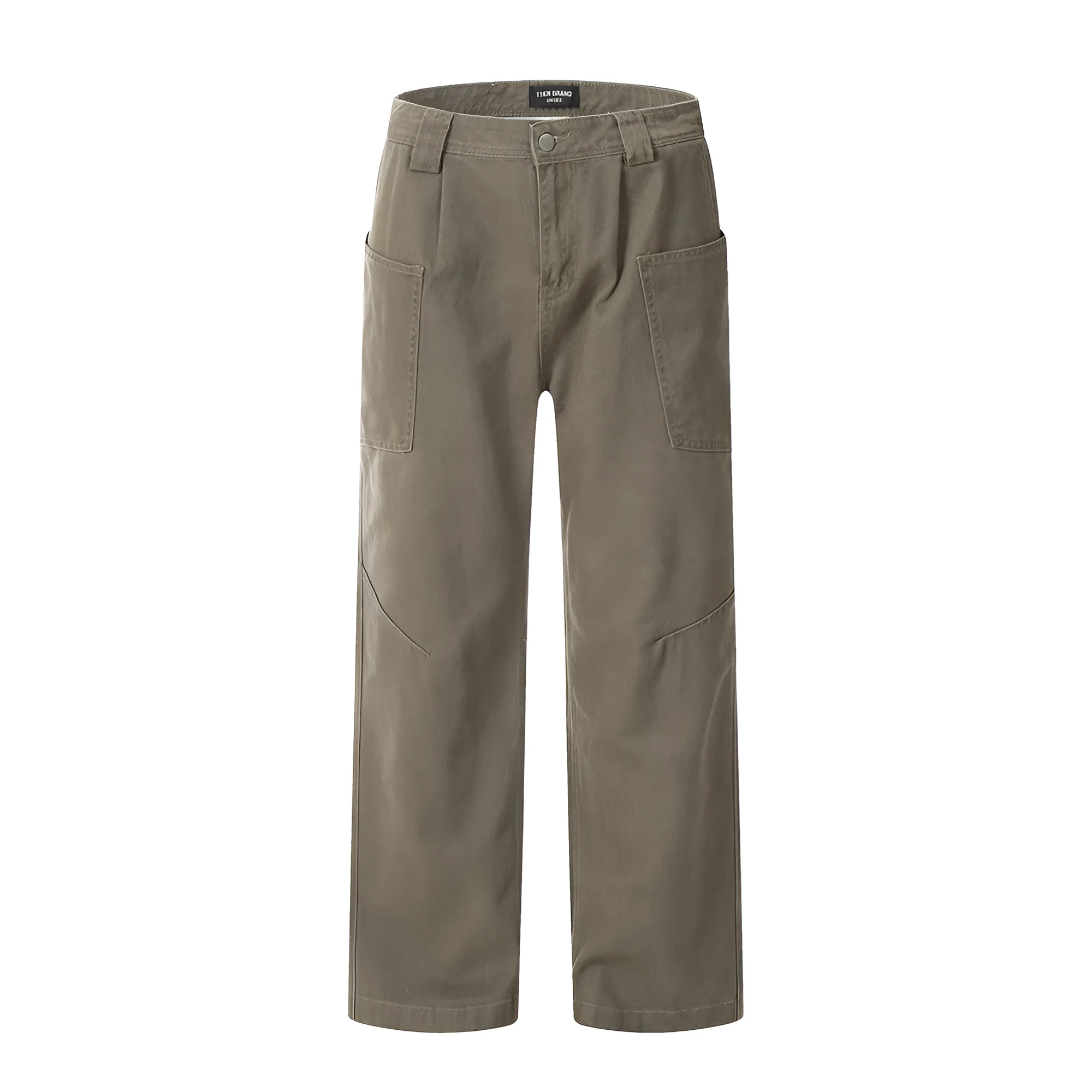 Men's cotton denim trousers mid waist black brown coffee sizes XS to XXL